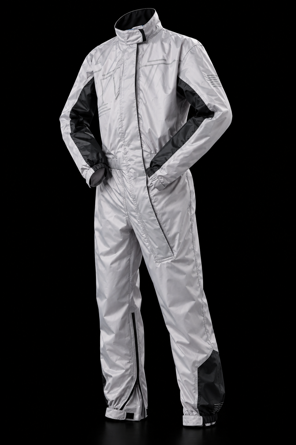 FASTWAY Rainsuit Silver Black XL